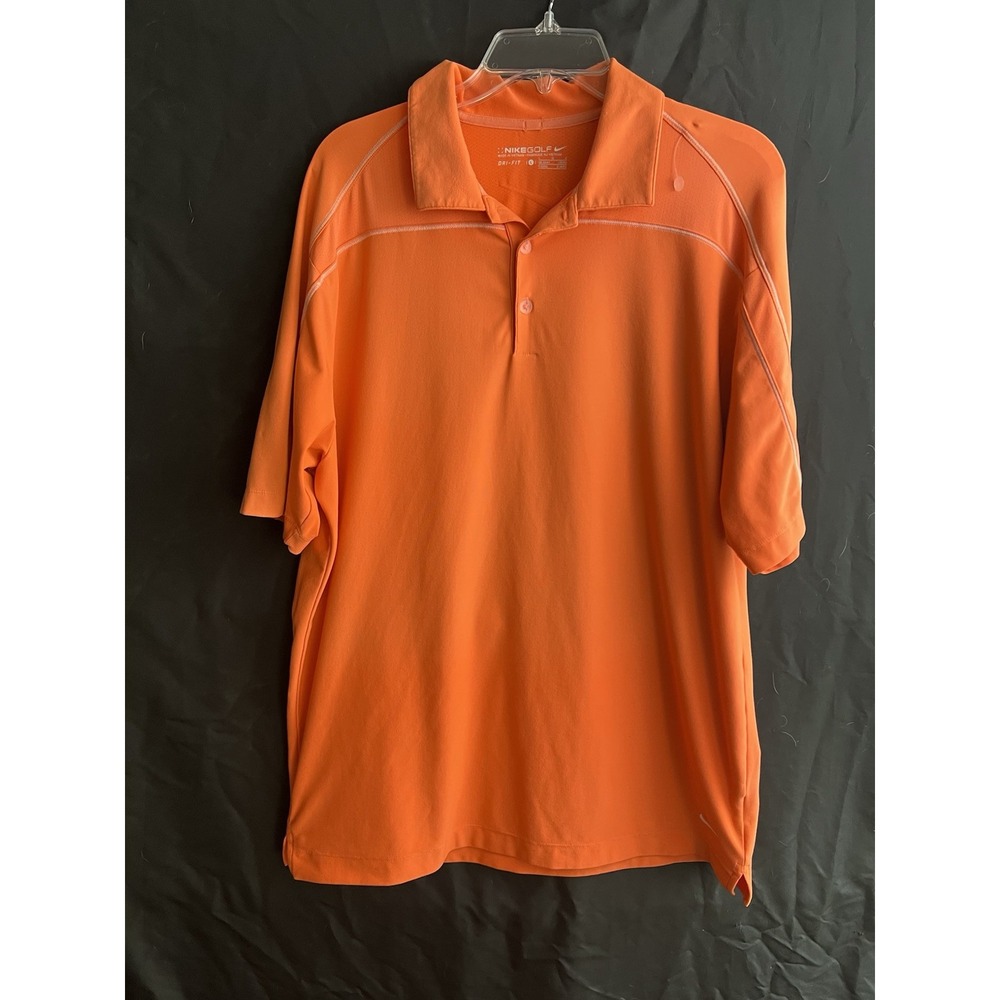 Nike Golf Dri-Fit Polo Shirt Men's Size L Moisture-Wicking Performance Athletic